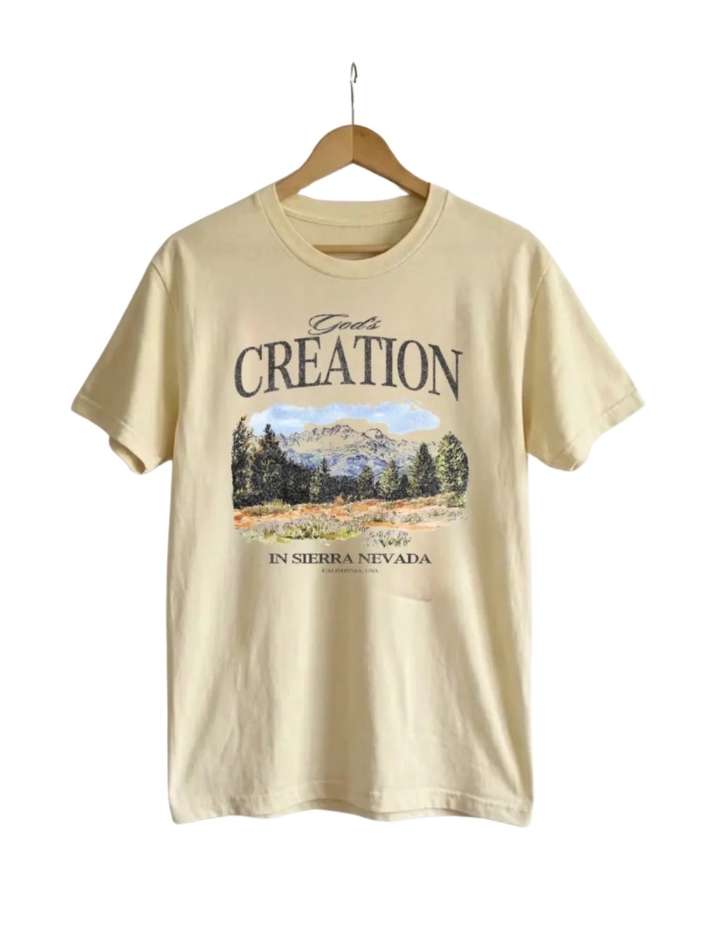 Gildan Cream Creation 'In Sierra Nevada' Graphic Tee